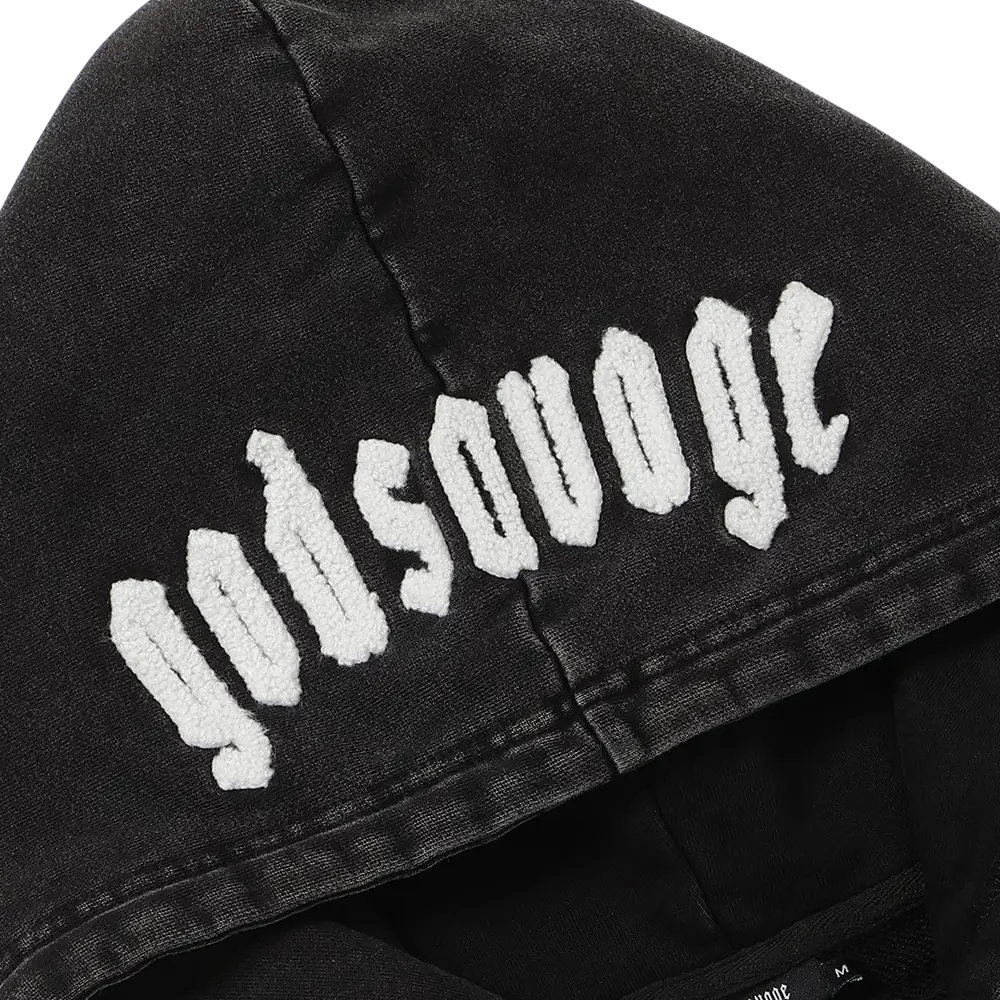 IRON CROSS HOODIE - BLACK