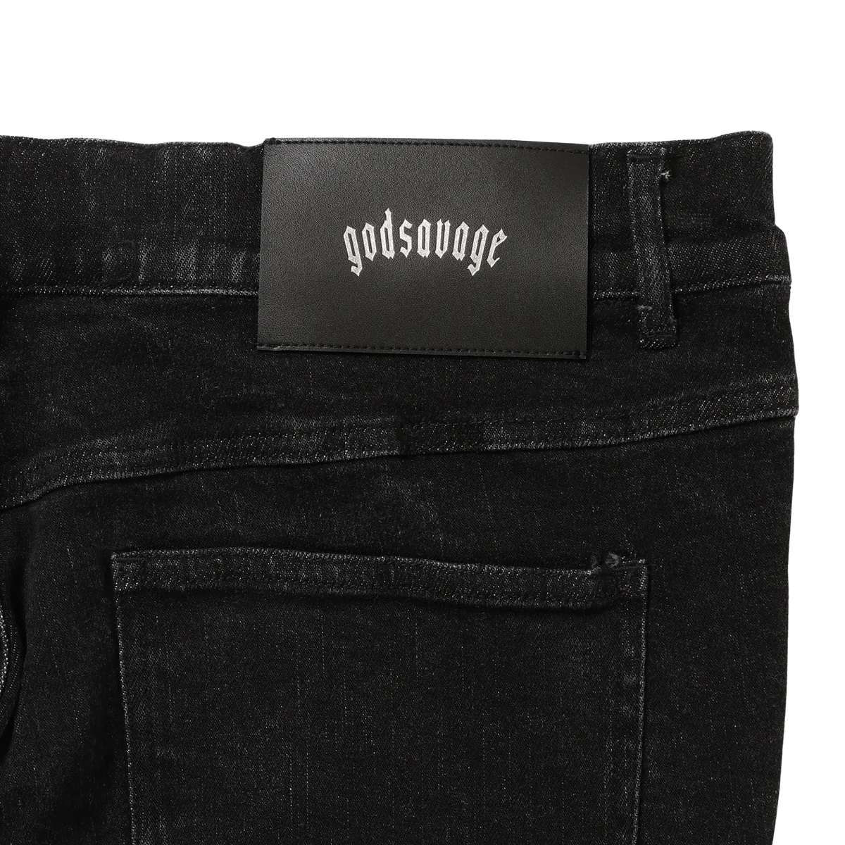 OG LOGO DENIM PANTS- BLACK