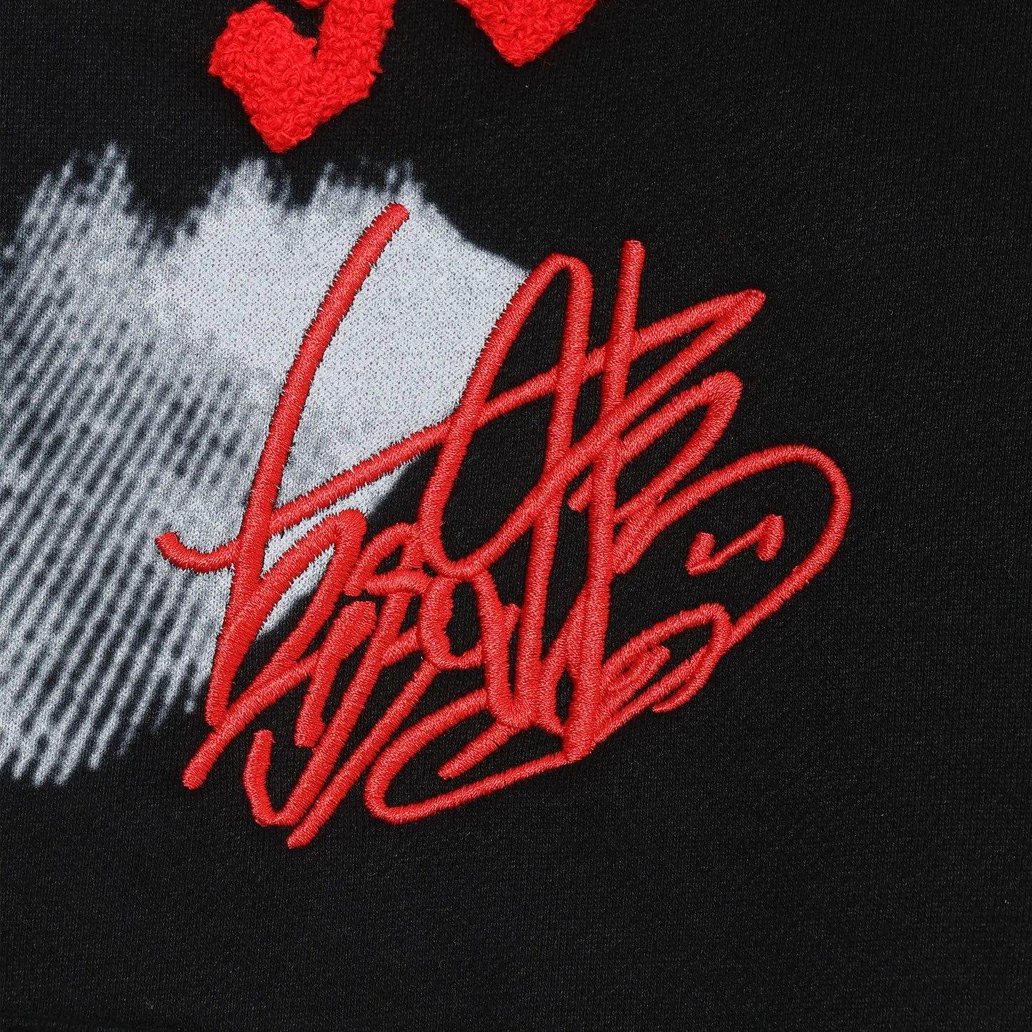 【朝倉未来 × godsavage】OG LOGO HOODIE - BLACK & RED