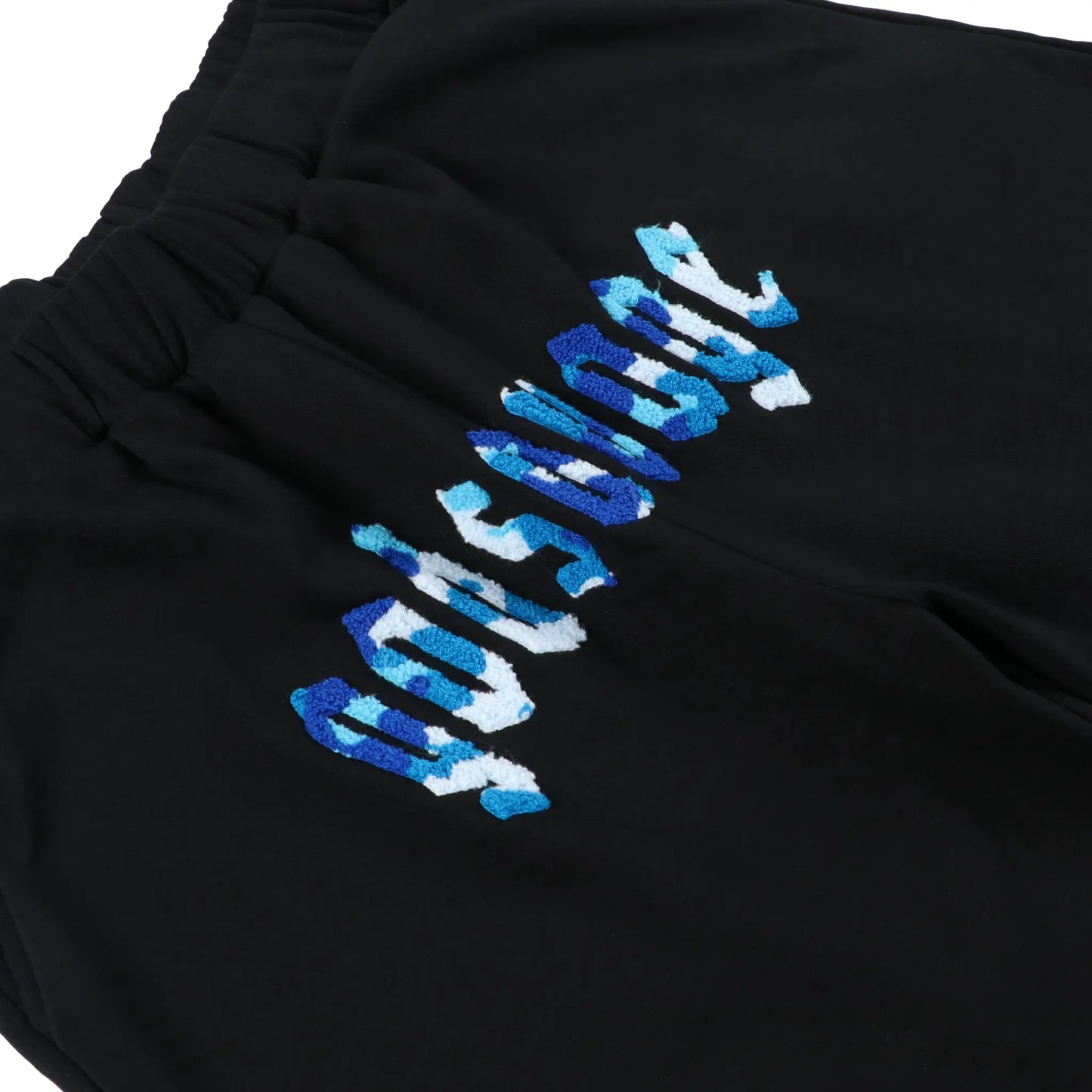 CAMO LOGO SHORTS - BLACK & BLUE