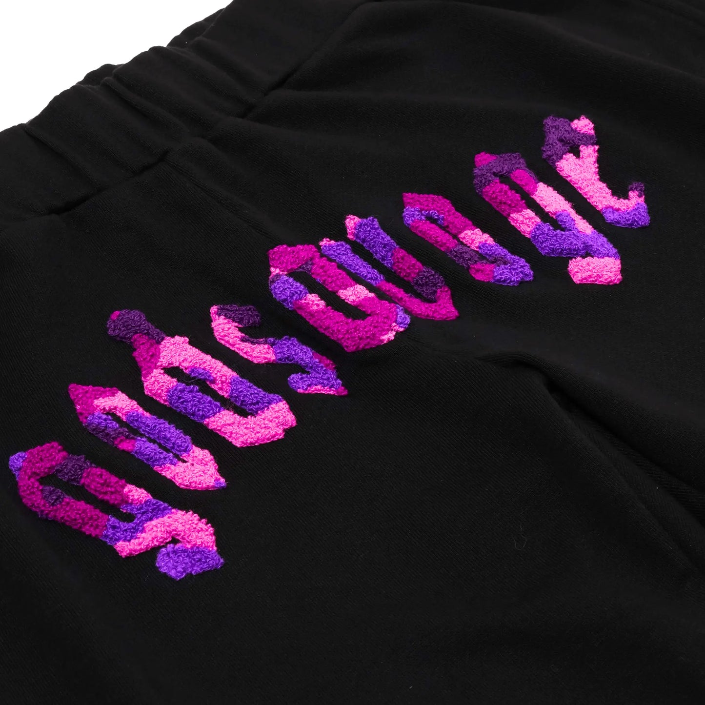 CAMO LOGO SWEATPANTS - BLACK & PURPLE