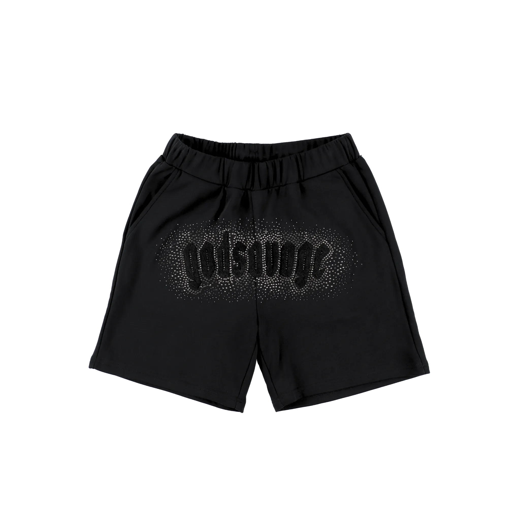 CRYSTAL SHORTS - BLACK – god savage