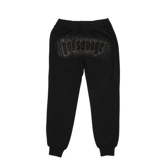 CRYSTAL SWEATPANTS - BLACK