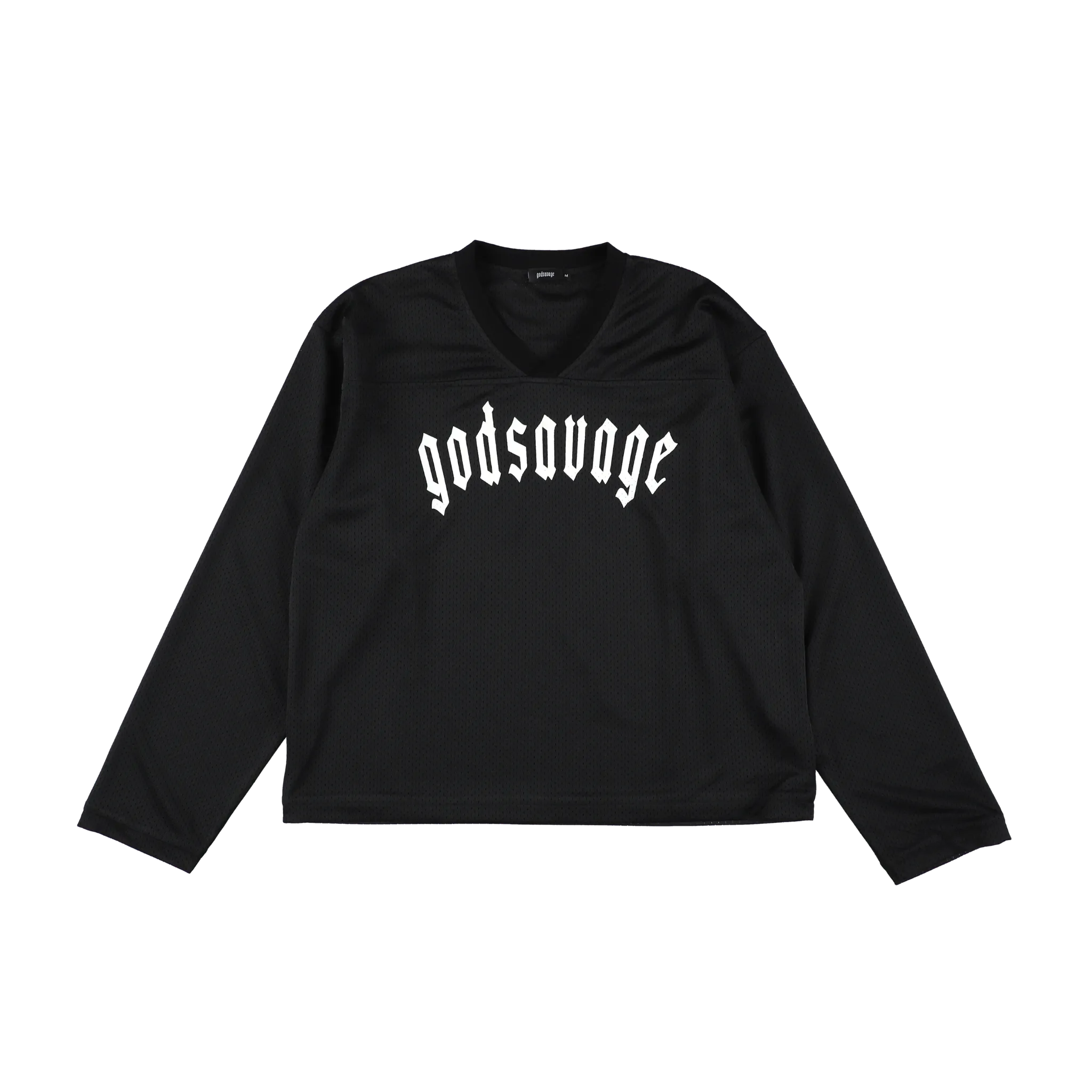 MESH L/S TEE - BLACK – god savage