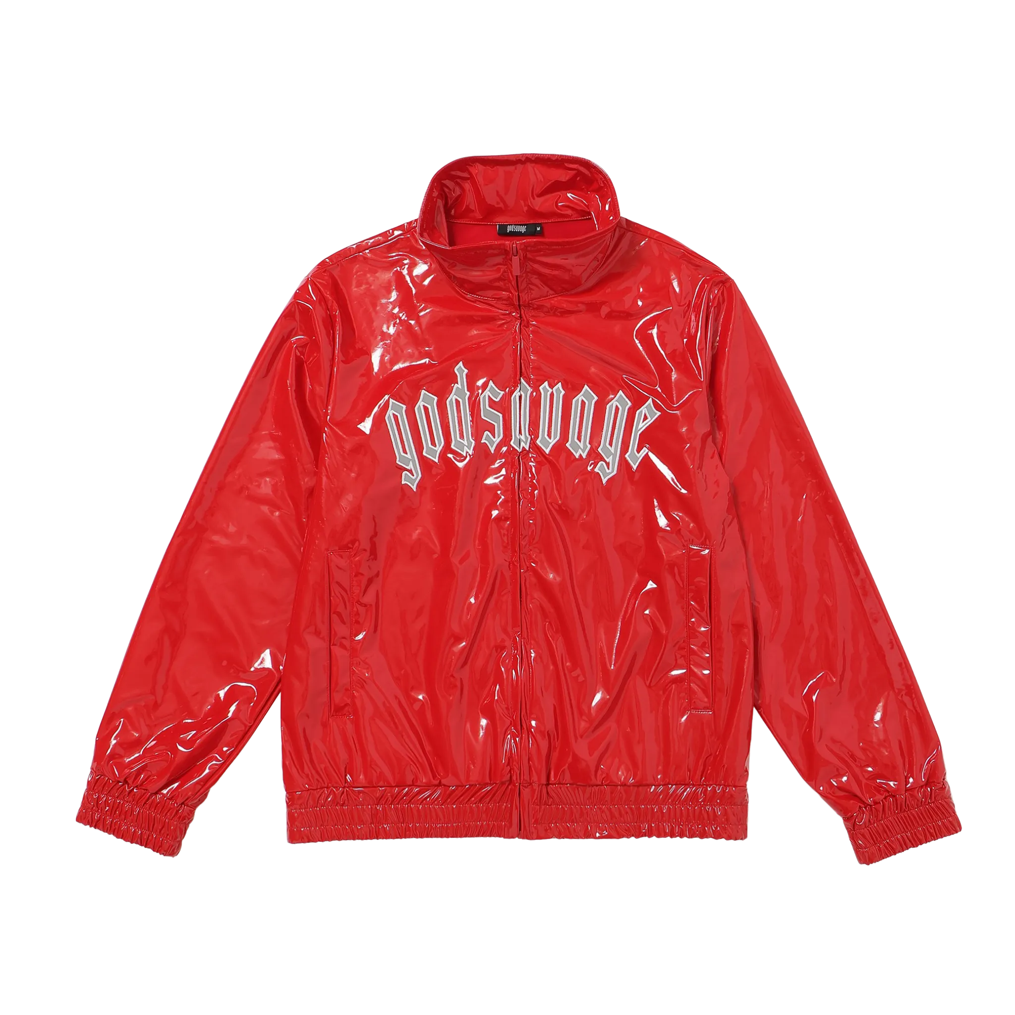 METALLIC TRACK JACKET - RED – god savage