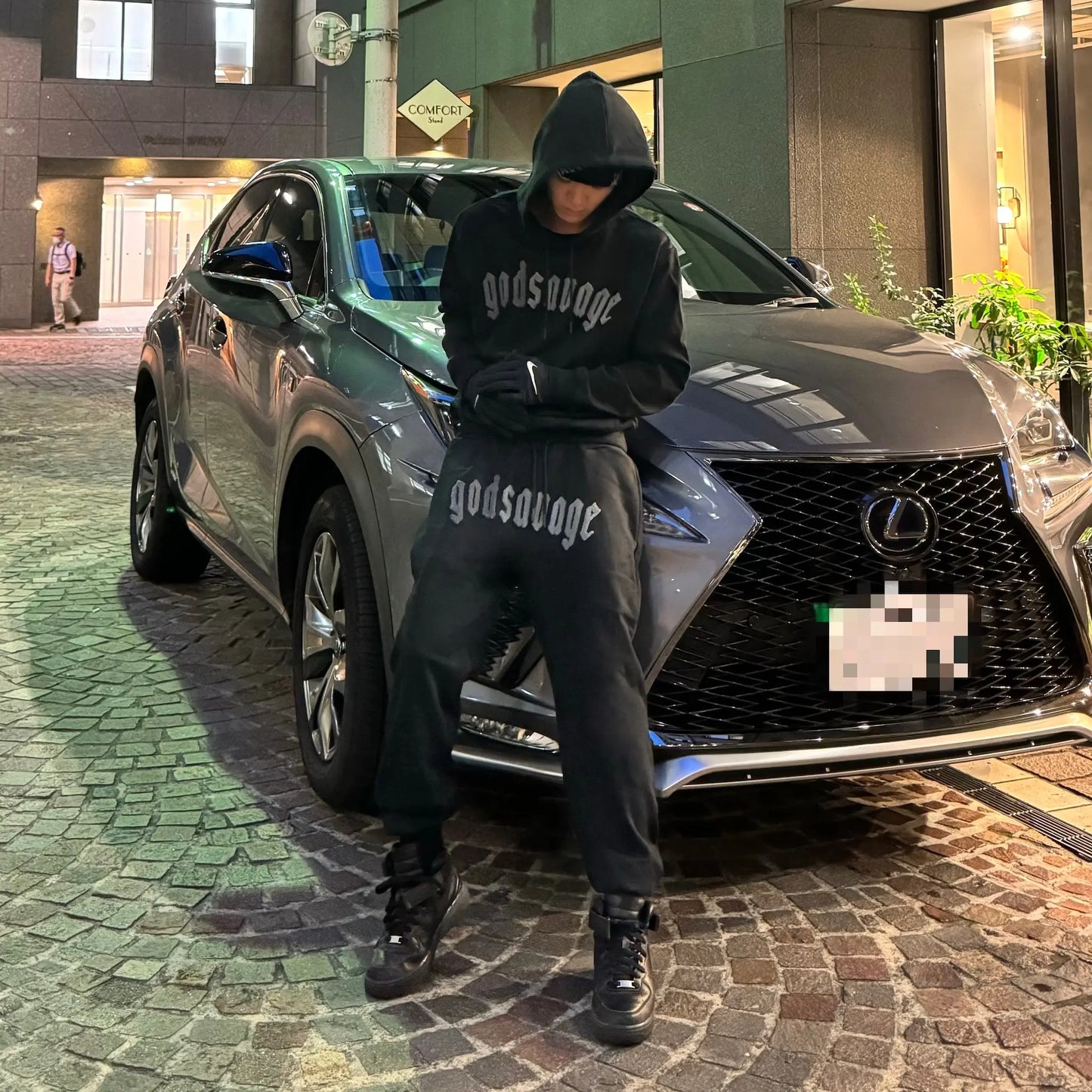 OG LOGO HOODIE - BLACK