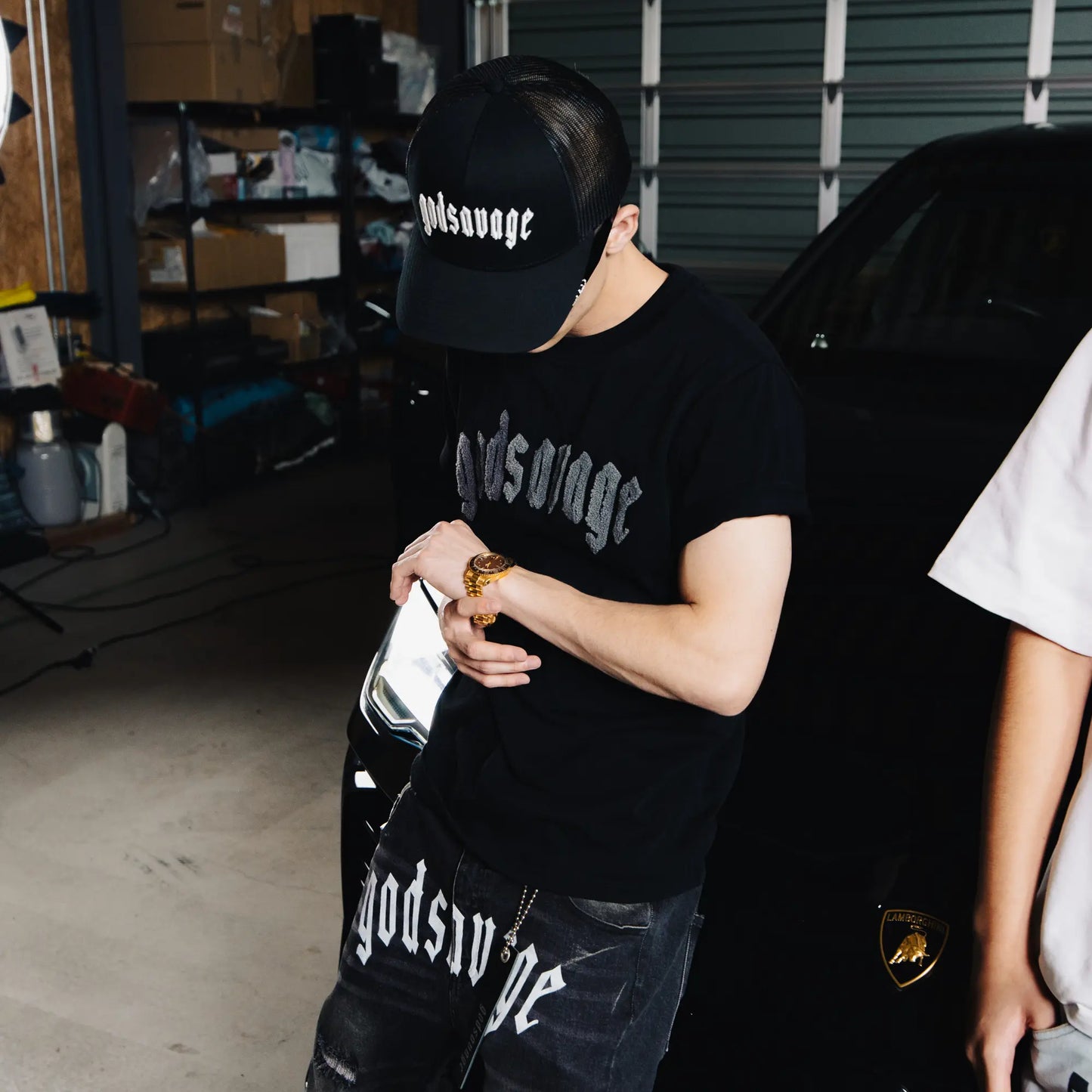 OG LOGO MESH CAP - BLACK