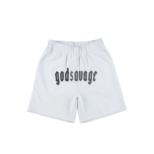 OG LOGO SHORTS - WHITE & GREY