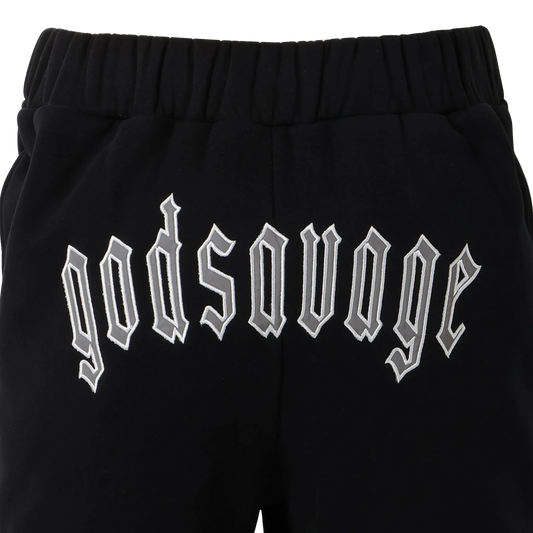 REFLECTIVE LOGO SWEATPANTS - BLACK