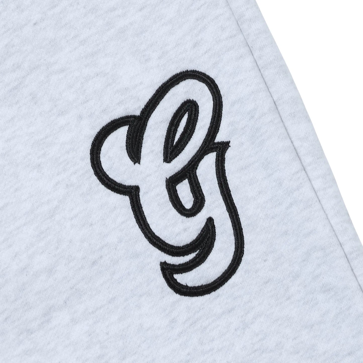 WAVY G LOGO DOUBLE WAIST SWEATPANTS - GREY