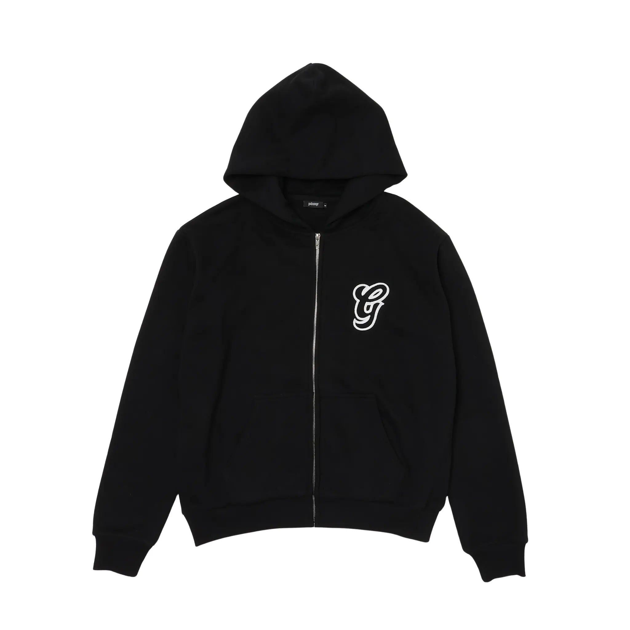 WAVY G LOGO ZIP HOODIE - BLACK – god savage