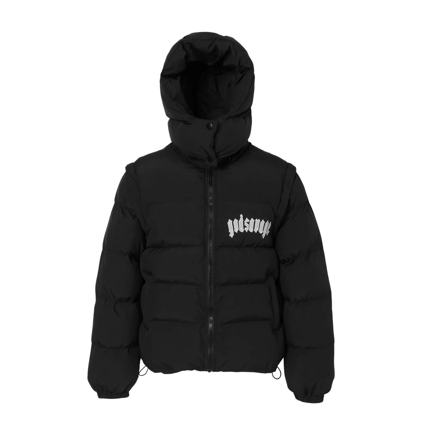 2WAY COTTON JACKET - BLACK