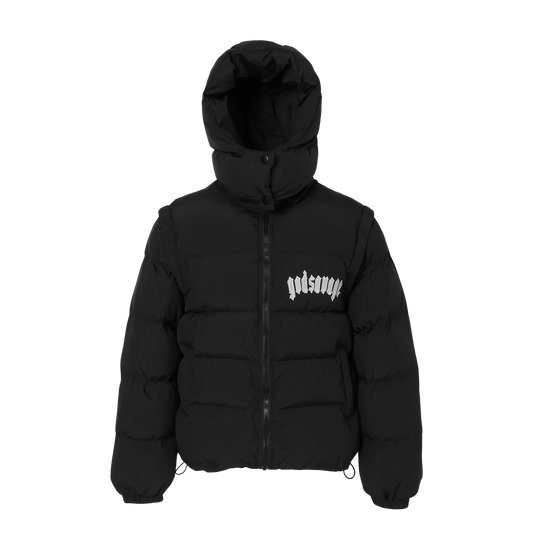 2WAY COTTON JACKET - BLACK