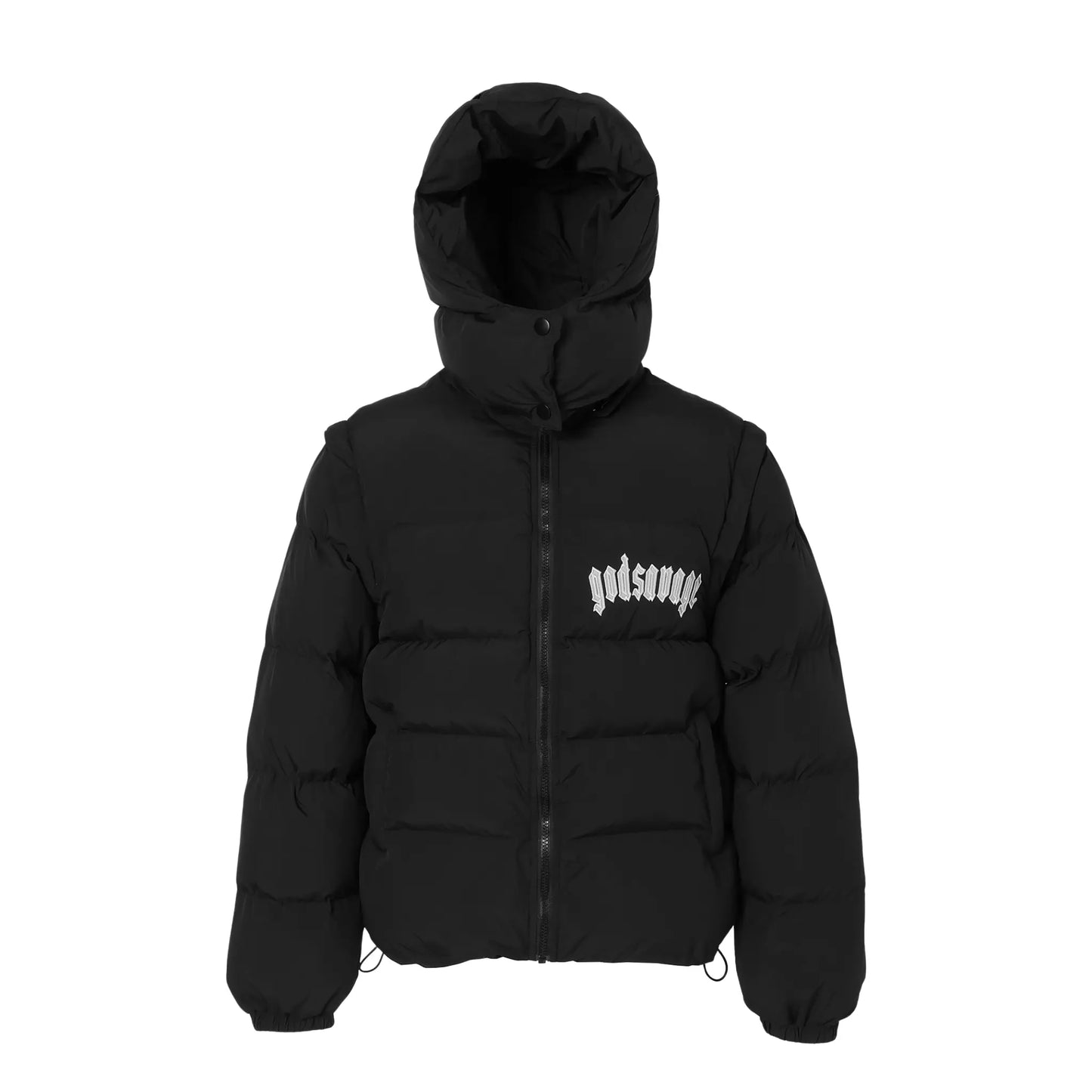 2WAY COTTON JACKET - BLACK