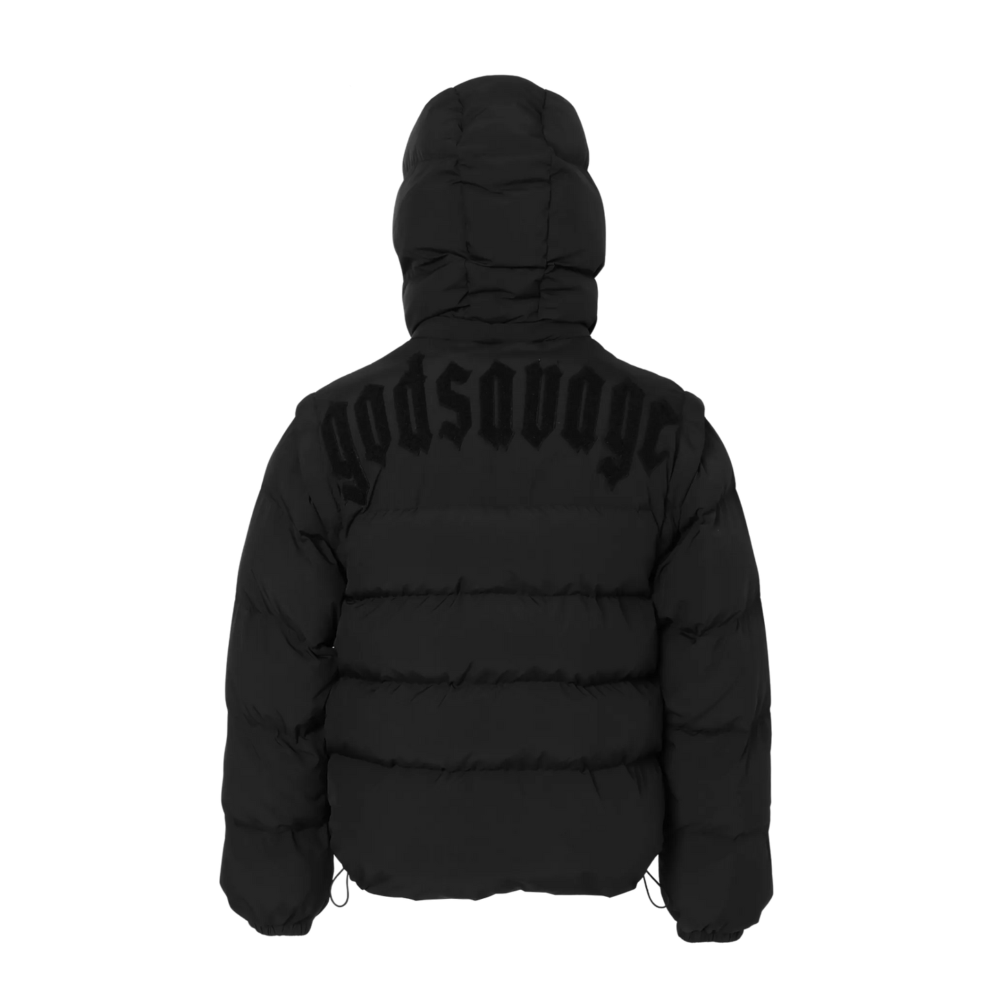 2WAY COTTON JACKET - BLACK
