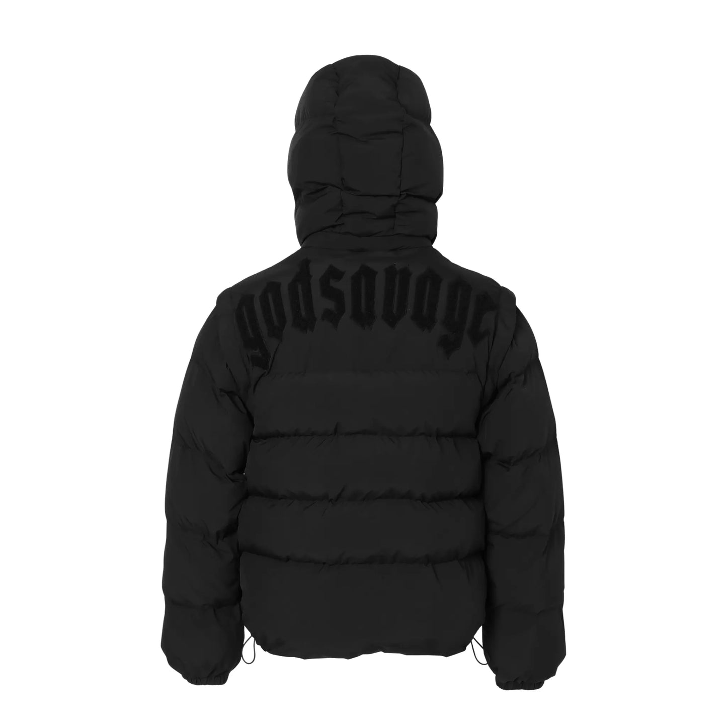 2WAY COTTON JACKET - BLACK