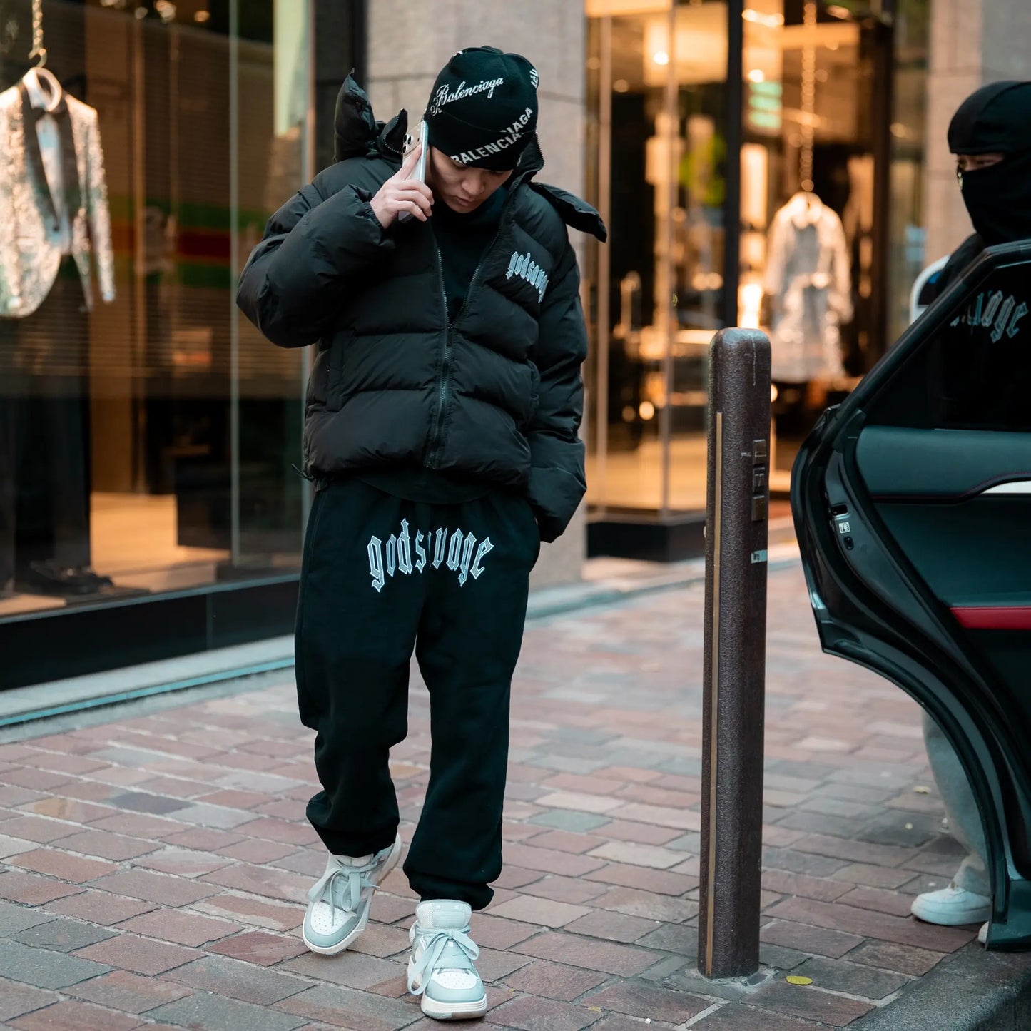 2WAY COTTON JACKET - BLACK