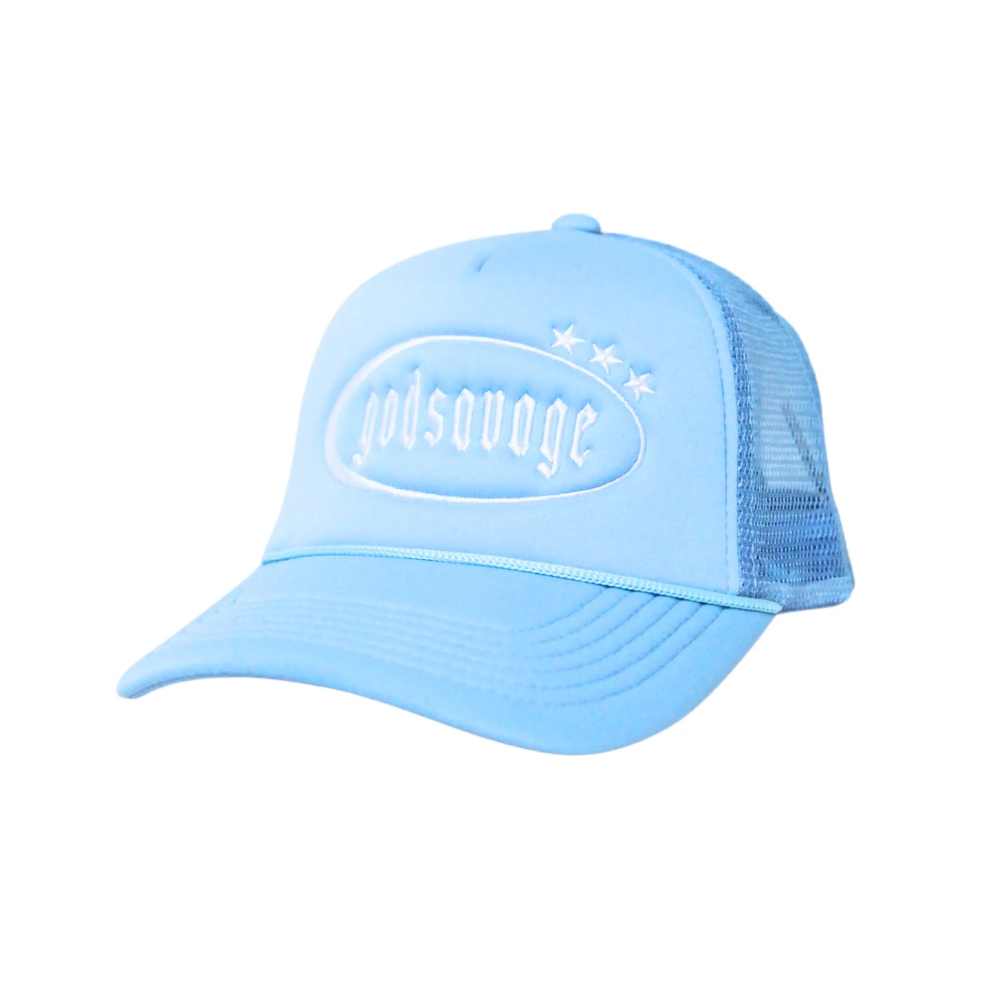 3 STAR LOGO MESH CAP - BLUE