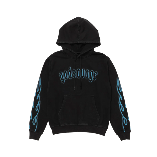CRYSTAL FLAME HOODIE - BLUE