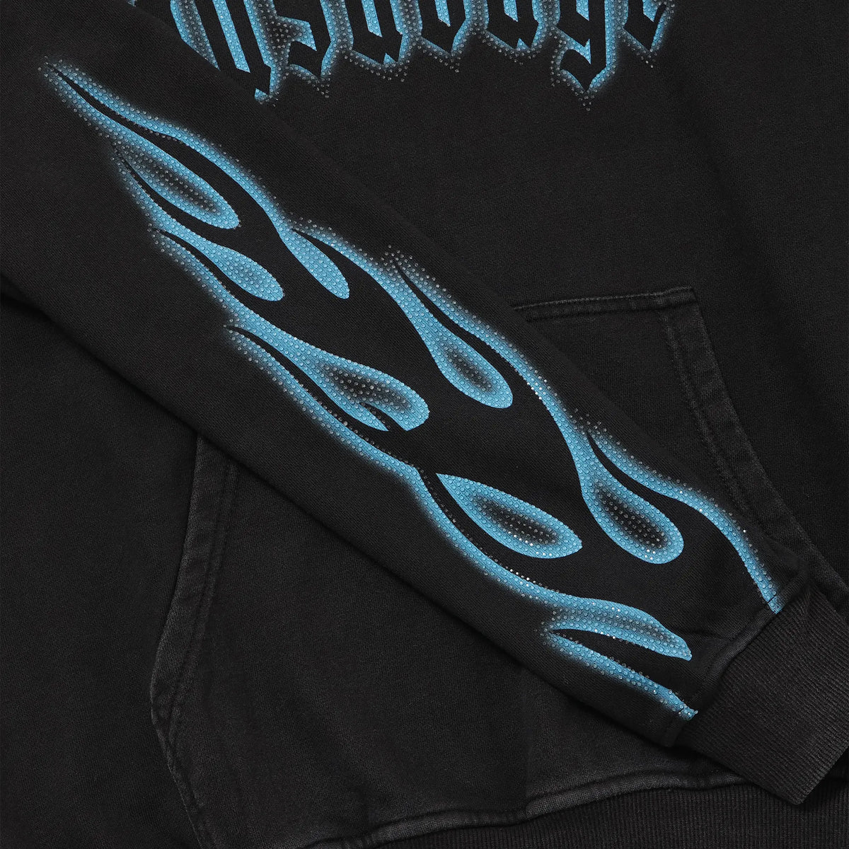 CRYSTAL FLAME HOODIE - BLUE