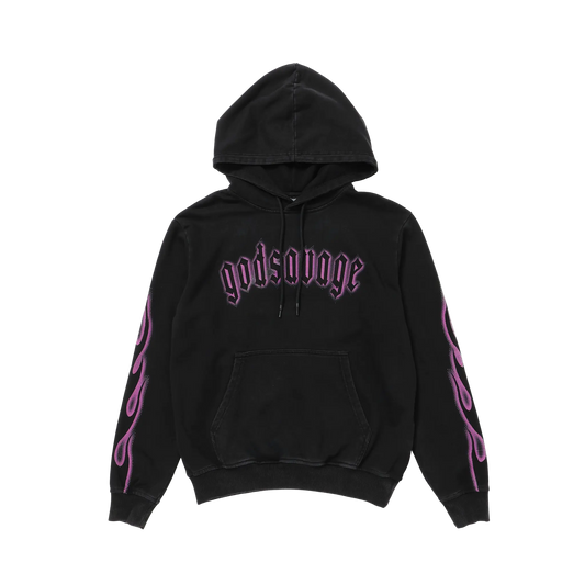 CRYSTAL FLAME HOODIE - PINK