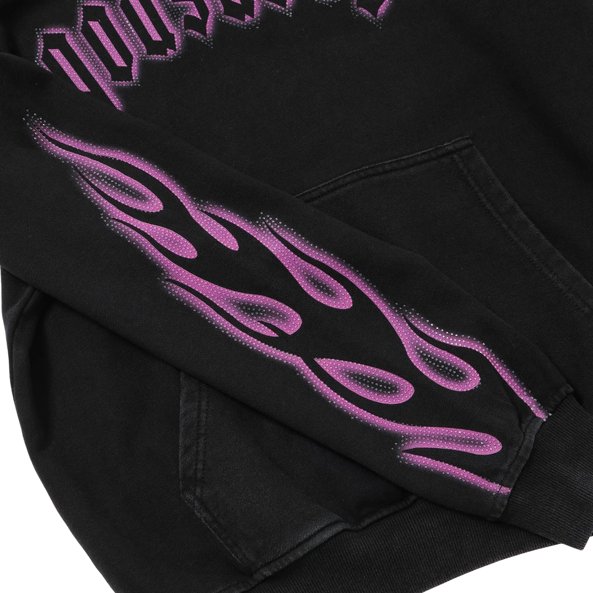 CRYSTAL FLAME HOODIE - PINK