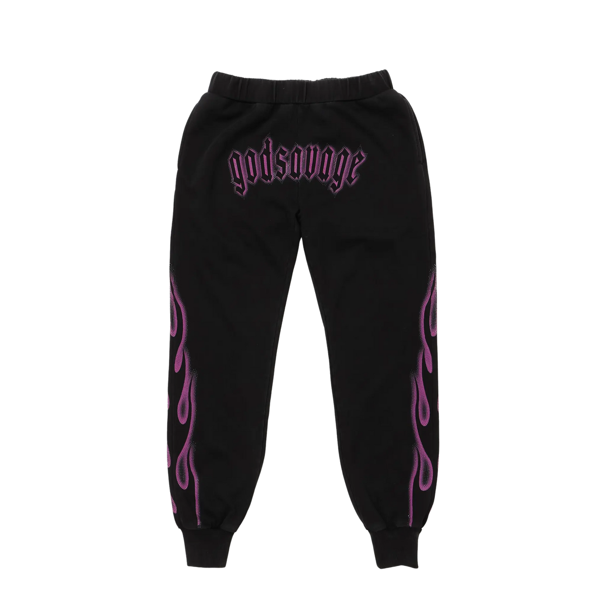 CRYSTAL FLAME SWEATPANTS - PINK