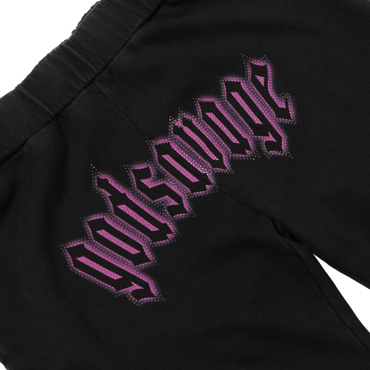 CRYSTAL FLAME SWEATPANTS - PINK