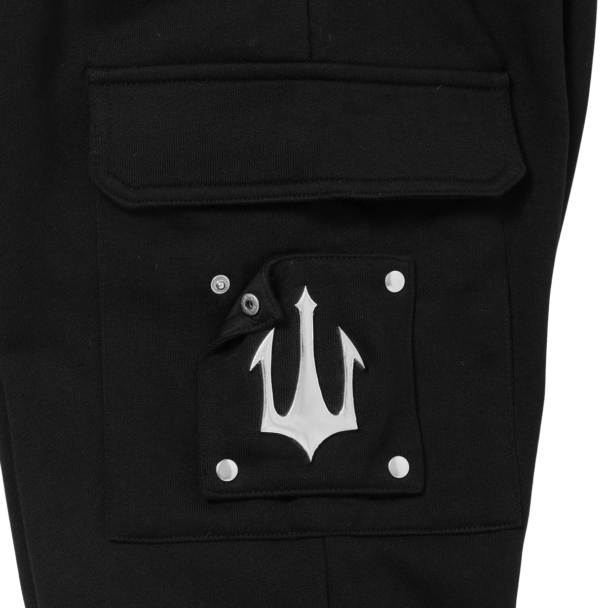 METAL LOGO SWEATPANTS - BLACK