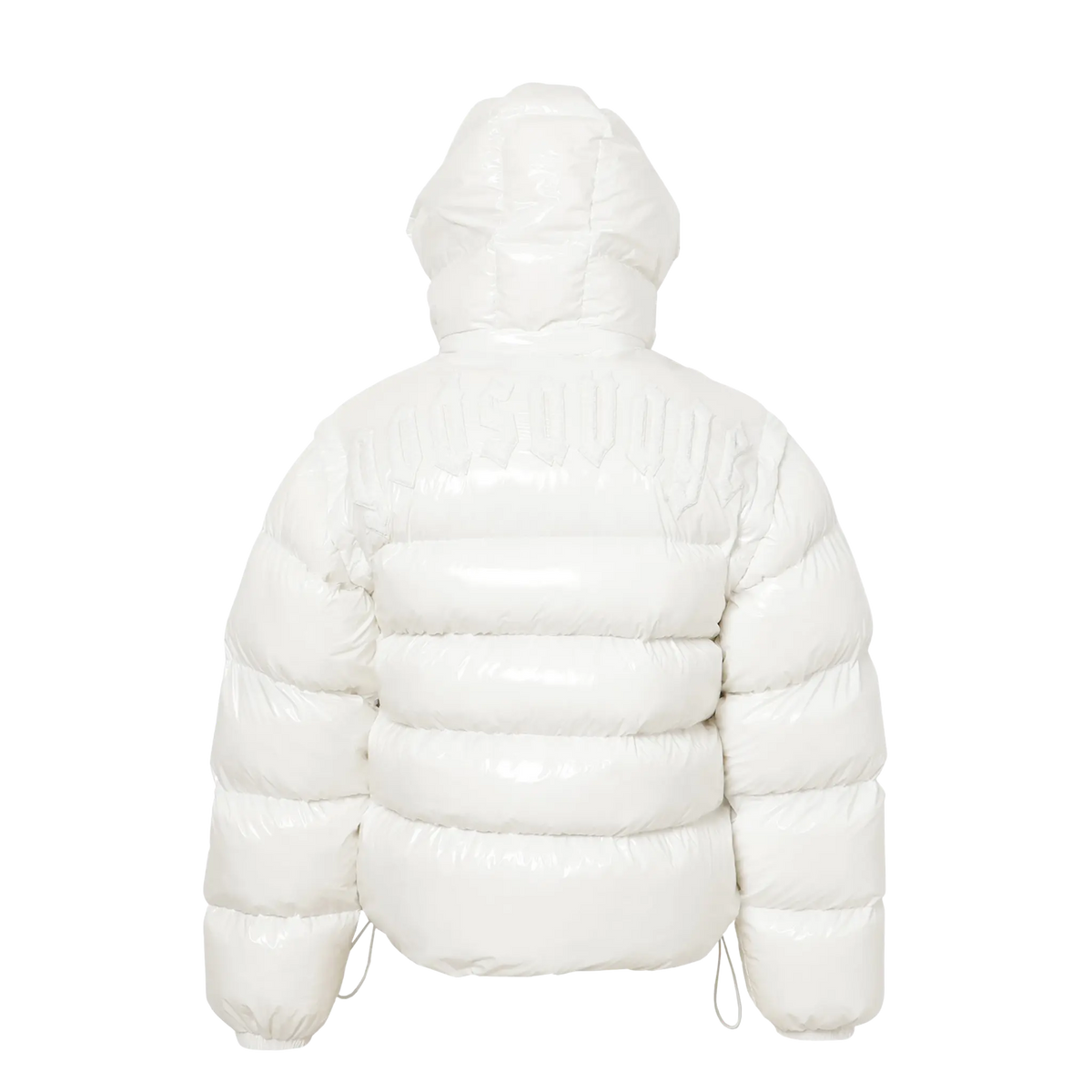 METALLIC NYLON 2WAY JACKET - WHITE