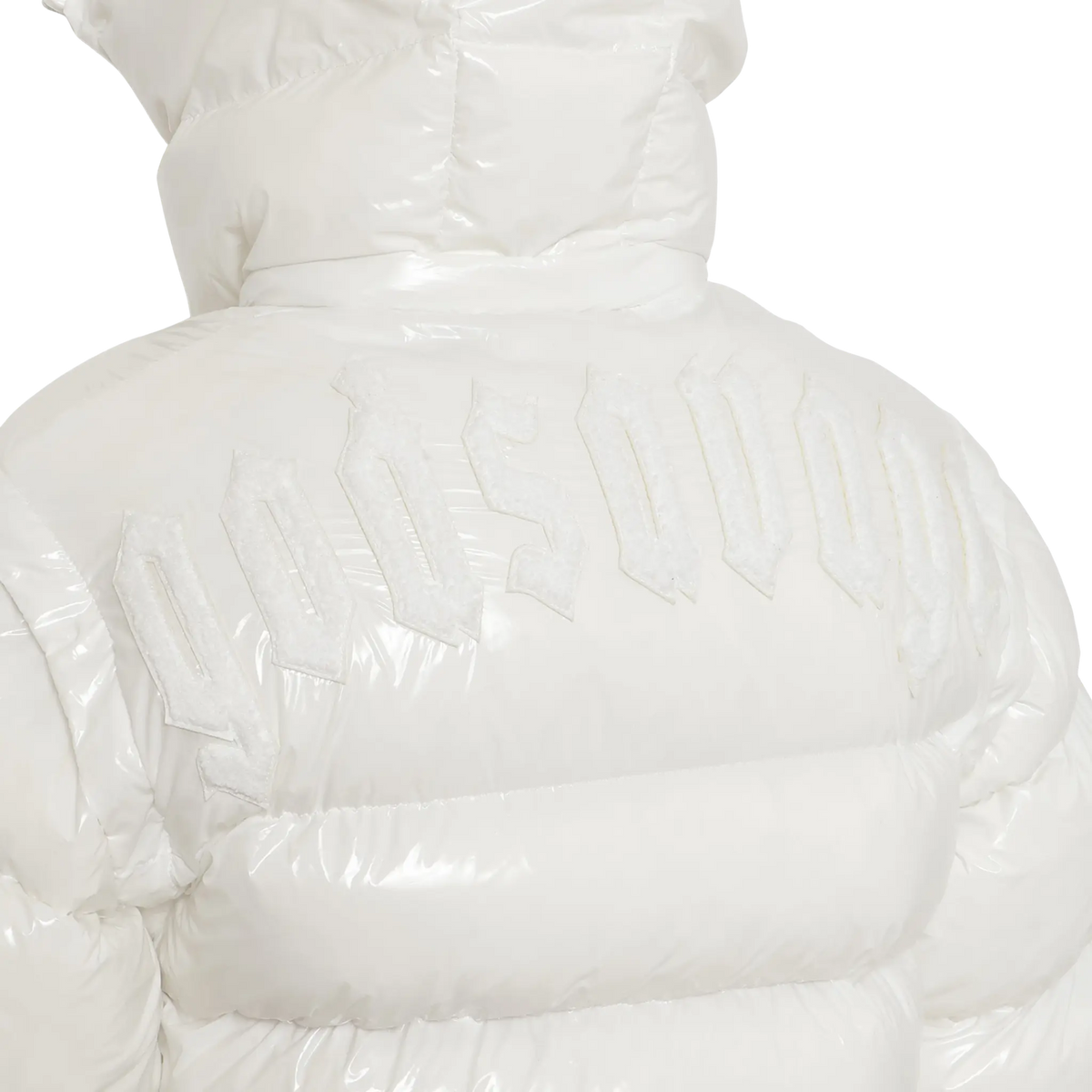 METALLIC NYLON 2WAY JACKET - WHITE