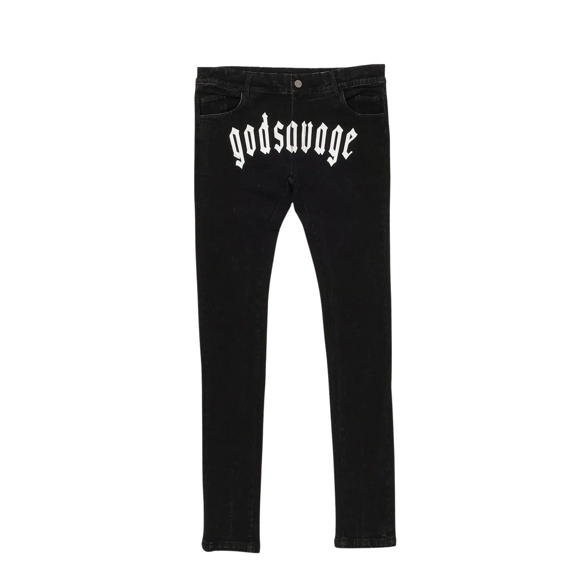 OG LOGO DENIM PANTS- BLACK