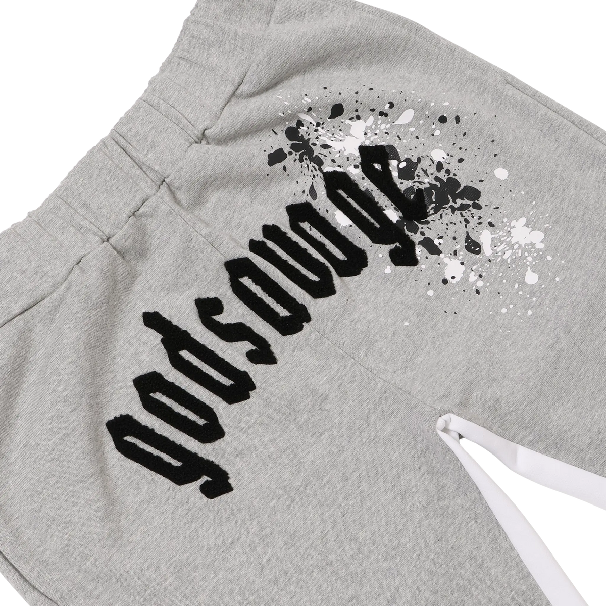 OG LOGO PAINT FLARE PANTS - GREY