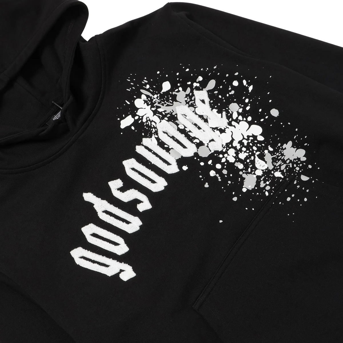OG LOGO PAINT HOODIE - BLACK