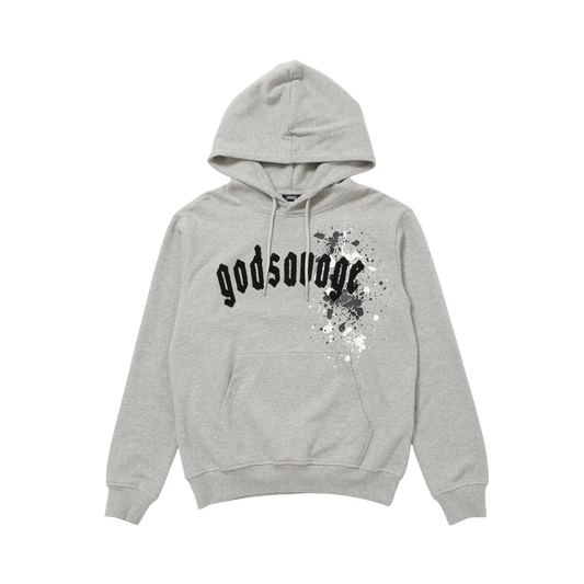 OG LOGO PAINT HOODIE - GREY
