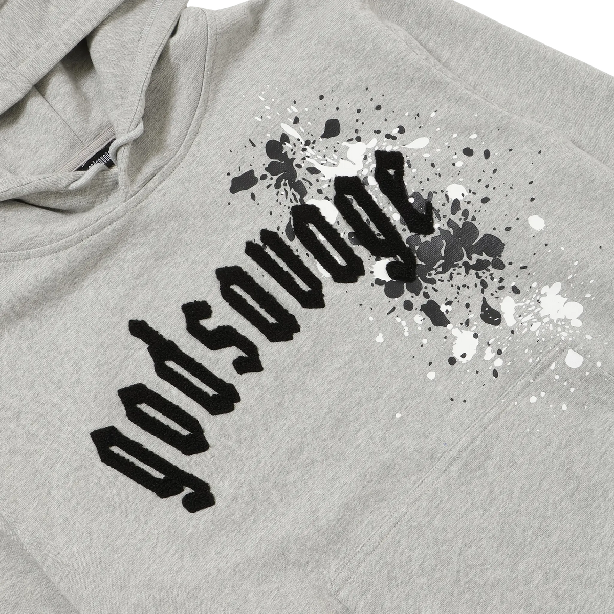OG LOGO PAINT HOODIE - GREY