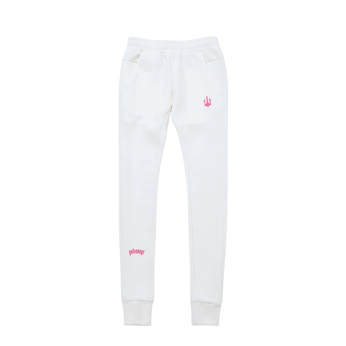 TECH PANTS - WHITE & PINK