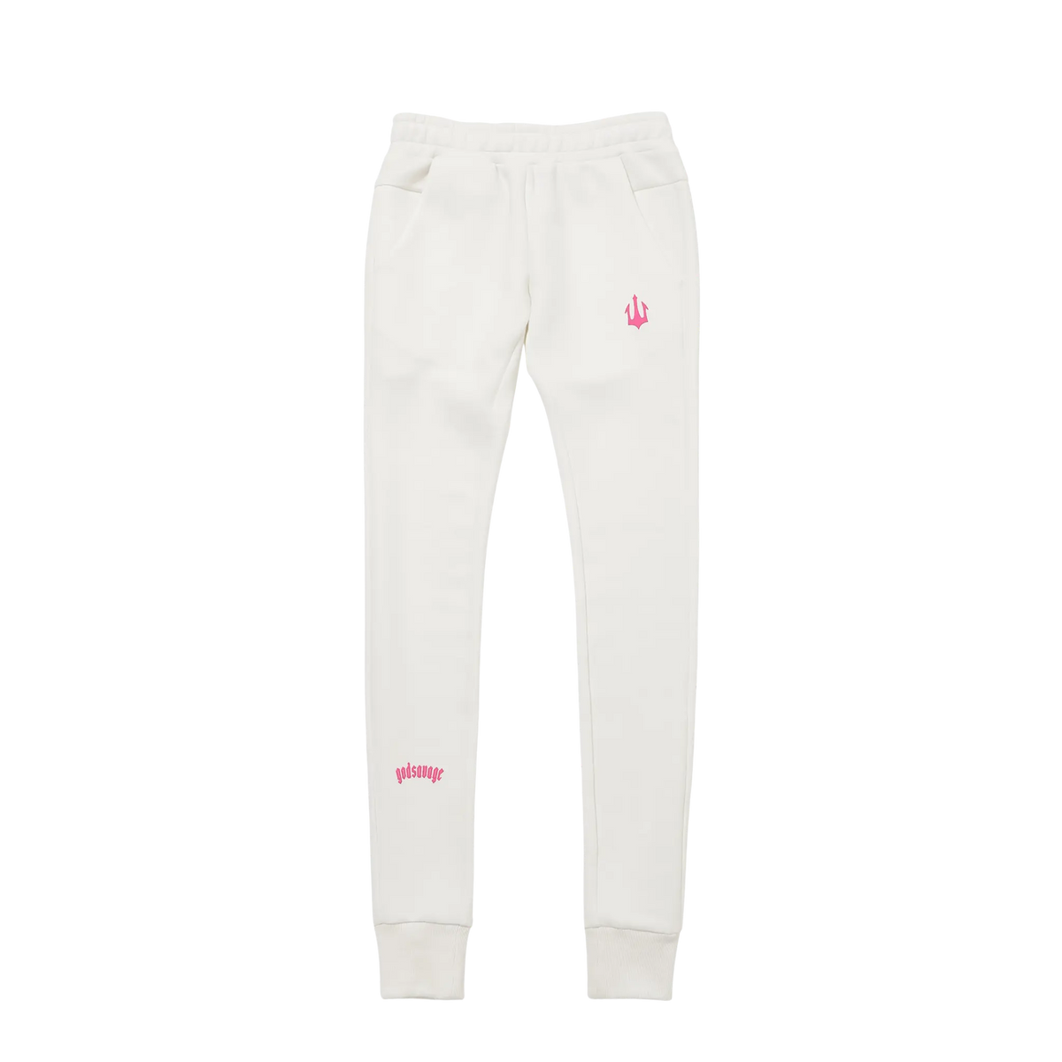 TECH PANTS - WHITE & PINK