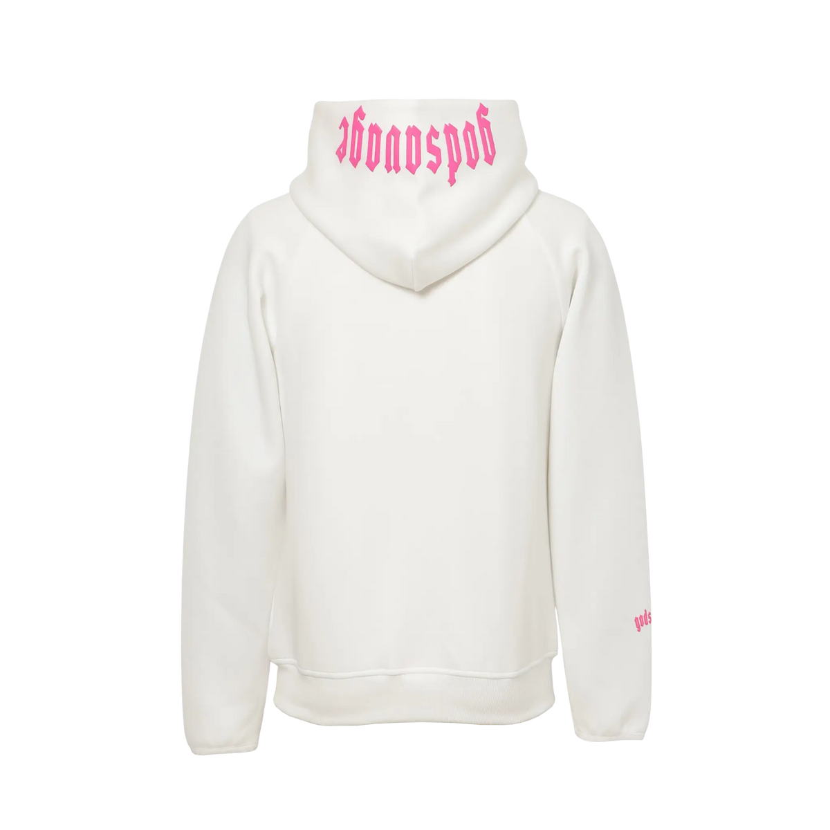 TECH ZIP UP - WHITE & PINK