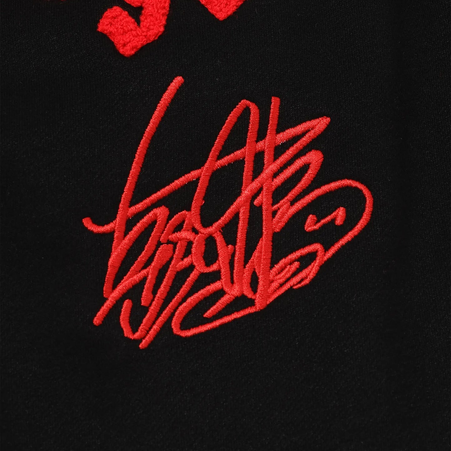 【朝倉未来 × godsavage】OG LOGO SWEATPANTS - BLACK & RED