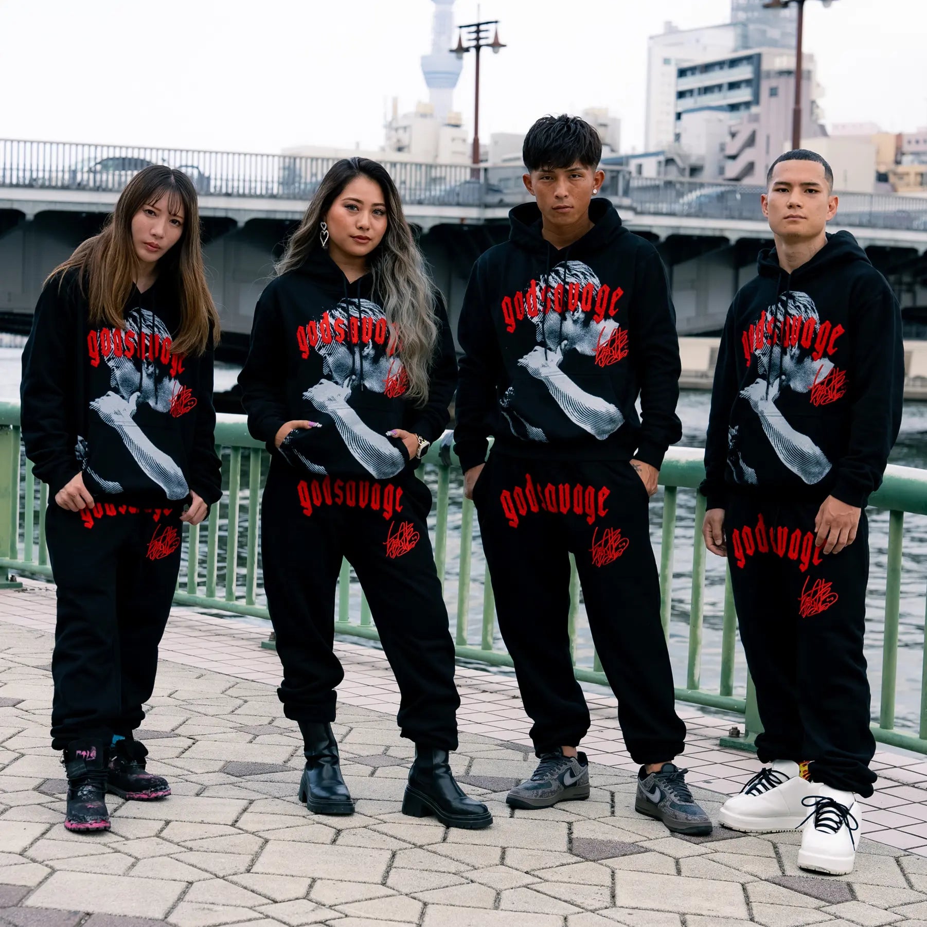 パンツ GODSAVAGE OG LOGO SWEATPANTS - BLACK OG LOGO SWEATPANTS - BLACK – god savage