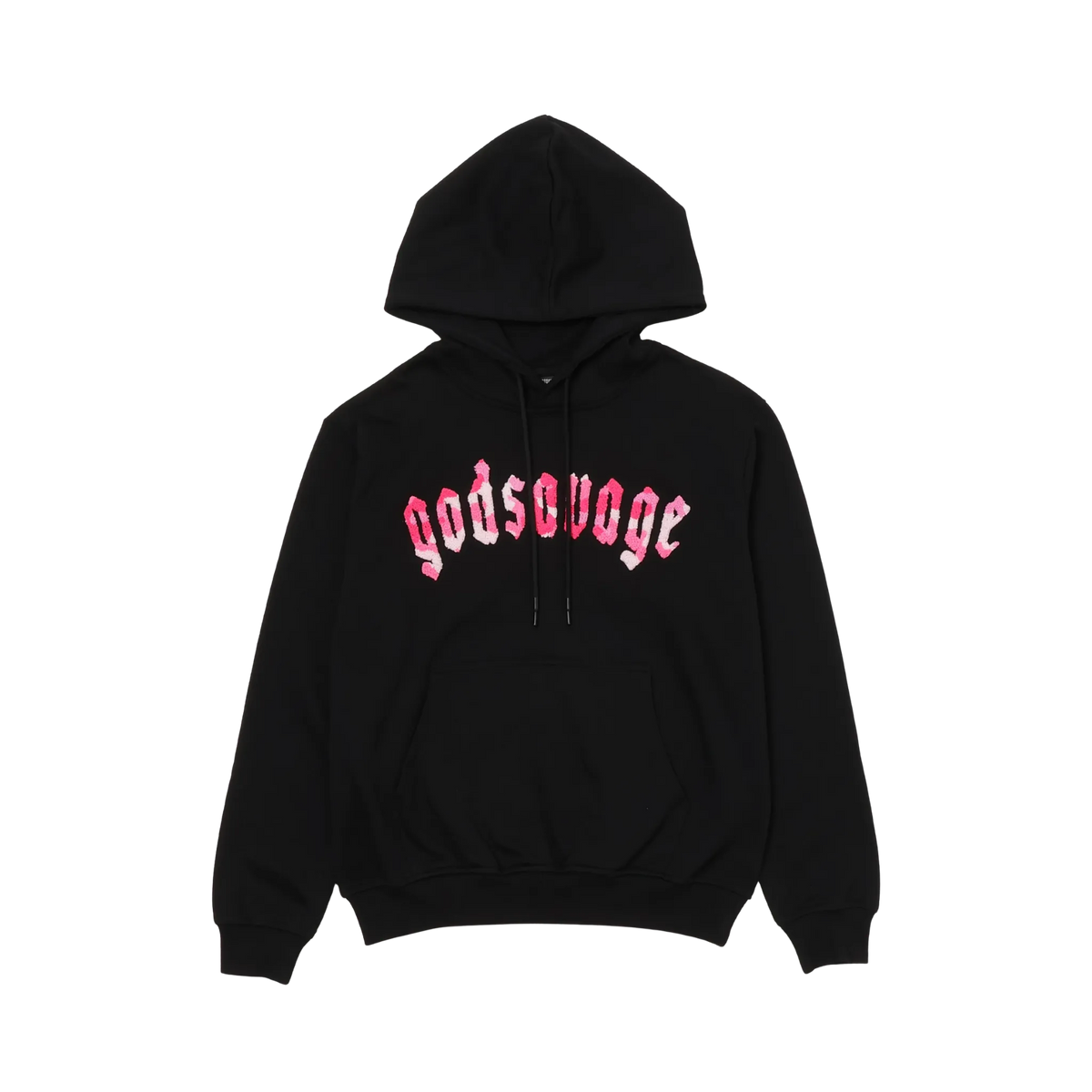 CAMO LOGO HOODIE - BLACK & PINK – god savage CAMO LOGO HOODIE - BLACK & PINK – god savage