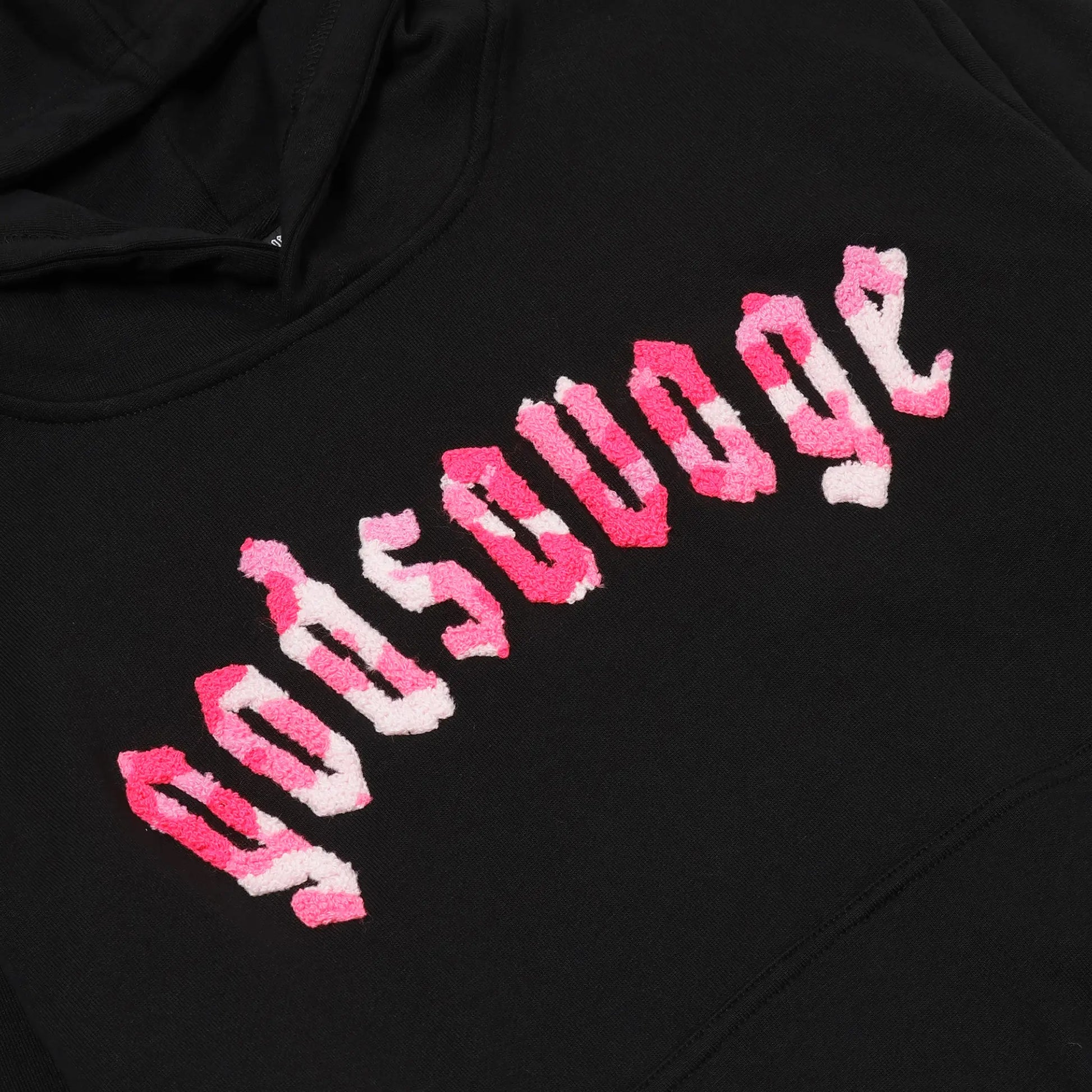 CAMO LOGO HOODIE - BLACK & PINK – god savage CAMO LOGO HOODIE - BLACK & PINK – god savage