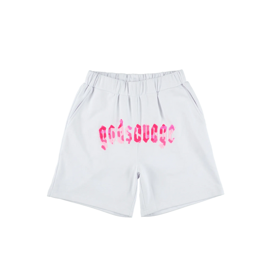 CAMO LOGO SHORTS - WHITE & PINK