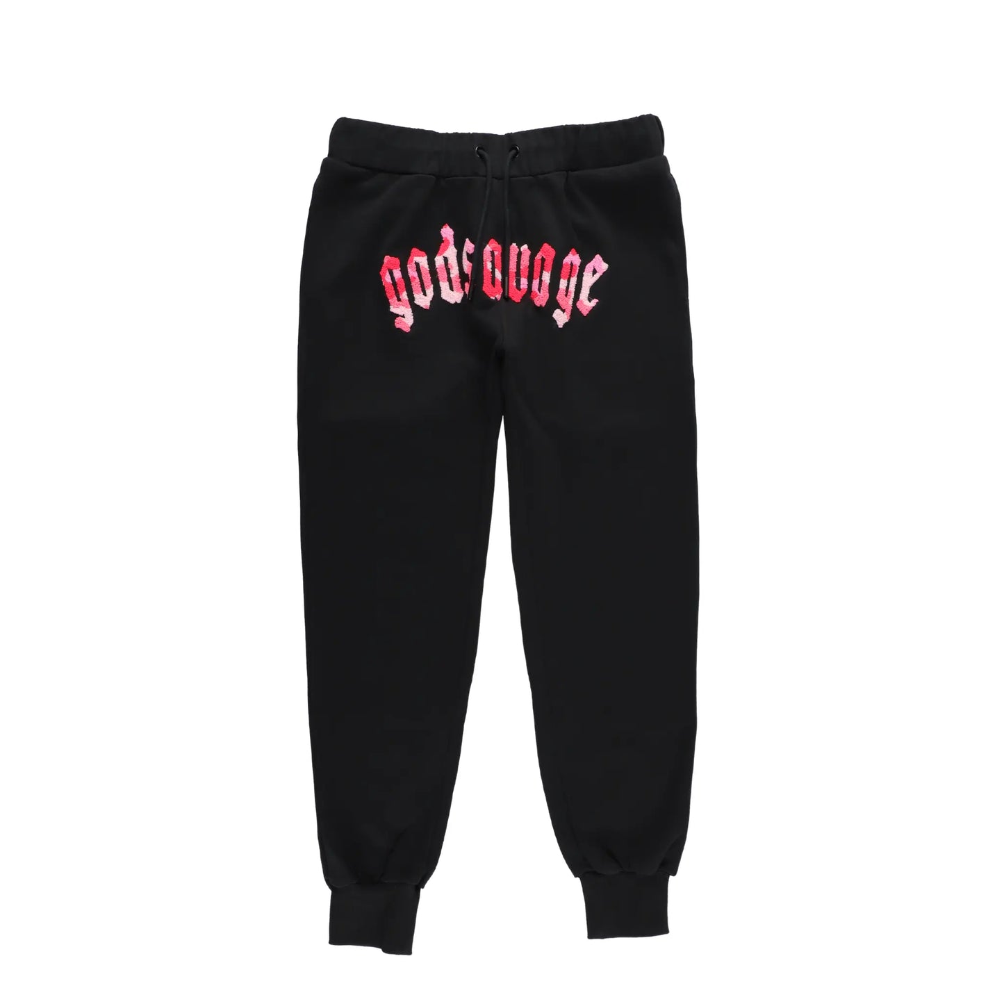 CAMO LOGO SWEATPANTS - BLACK & PINK