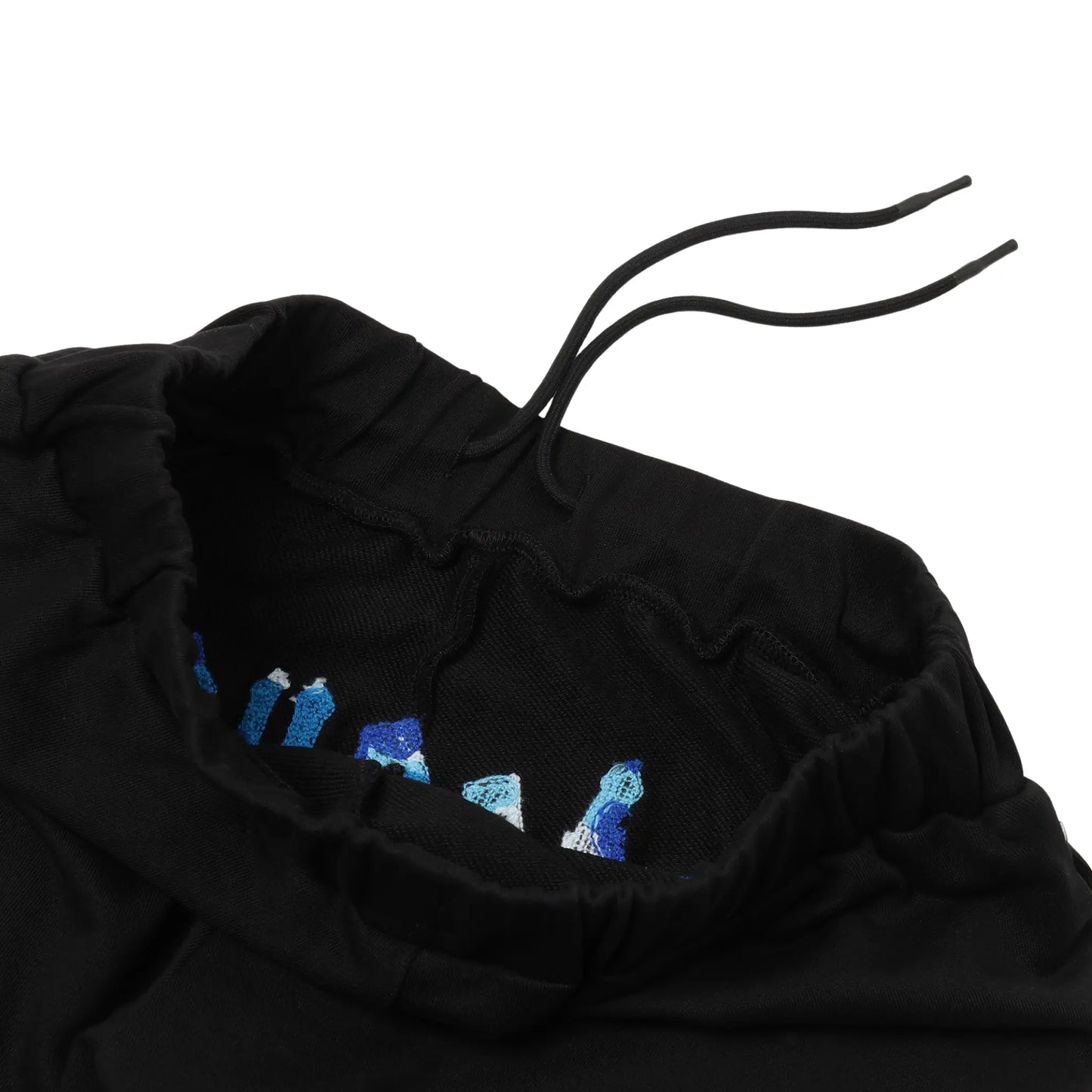 CAMO LOGO SWEATPANTS - BLACK & BLUE