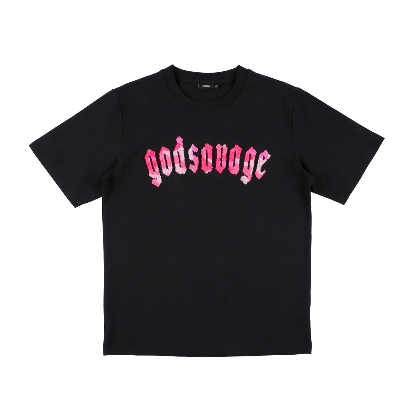 CAMO LOGO TEE - BLACK & PINK