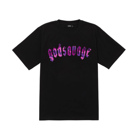 CAMO LOGO TEE - BLACK & PURPLE