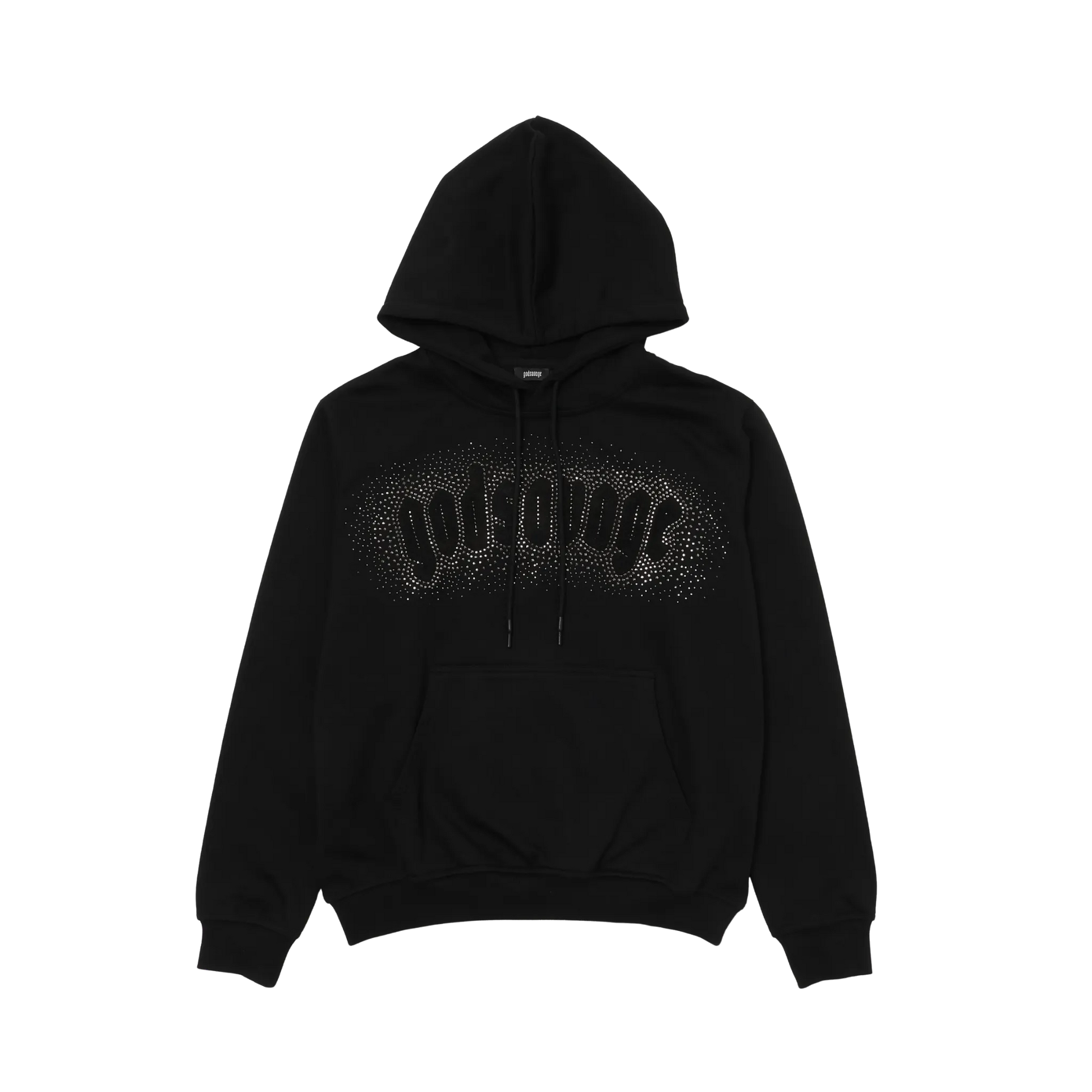 god savage フード付きパーカー 黒 CRYSTAL HOODIE - BLACK – god savage