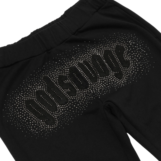 CRYSTAL SWEATPANTS - BLACK